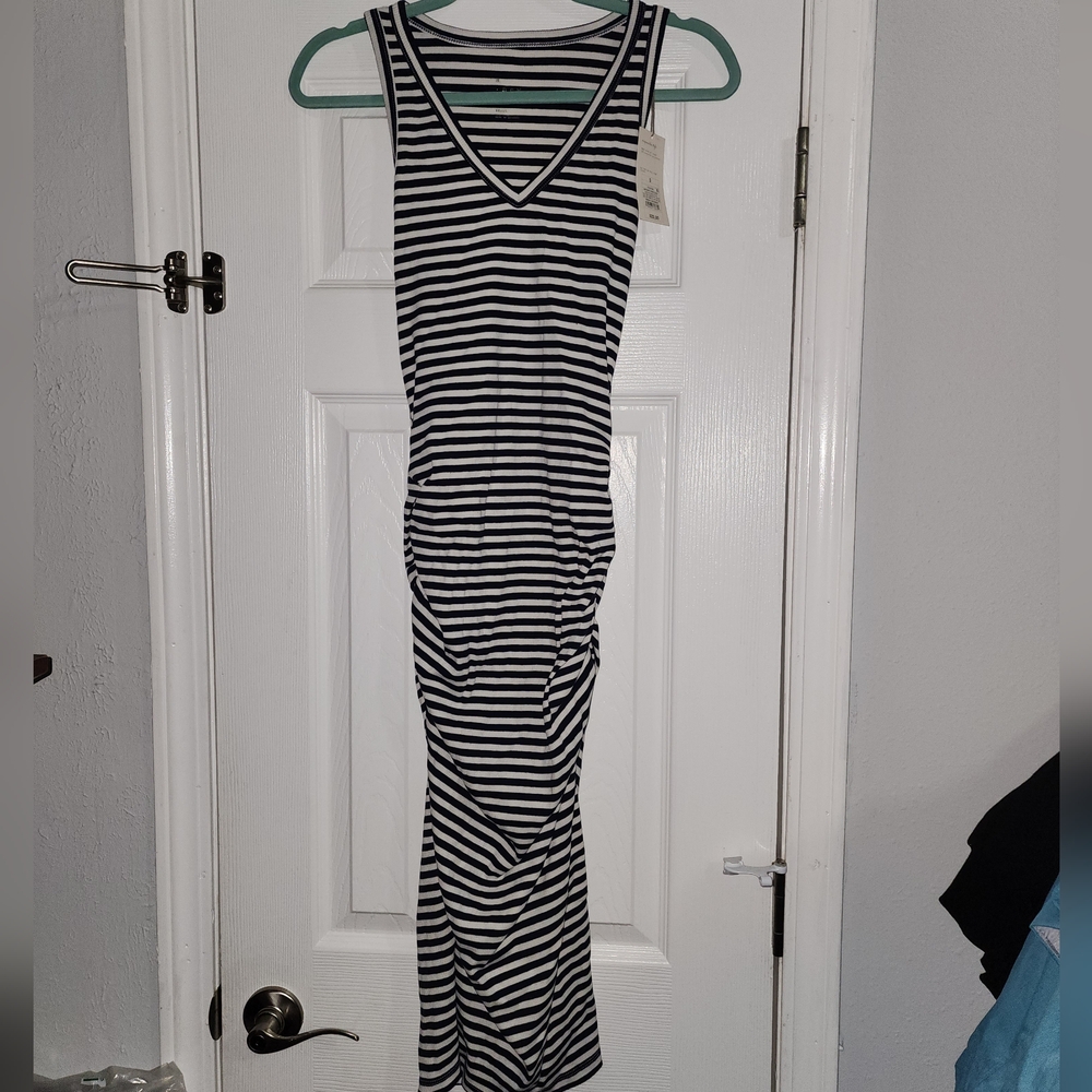 A New Day Ruched Side Split Dress